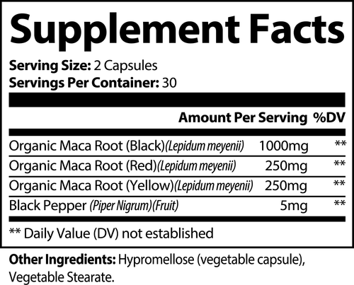 Organic Maca Root Capsules